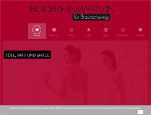Tablet Screenshot of hochzeitsmagazin-braunschweig.de